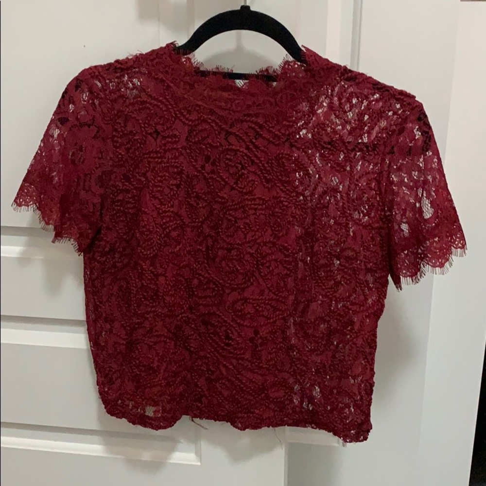 NWOT Zara lace top
